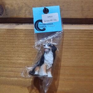 Vintage Bernese Mountain Dog Mini Figure Dollhouse Conversation Concepts DTN-61